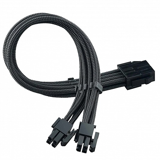 Silverstone Prolunga 1x 8 pin (4+4) EPS , 300mm - Sleeved Nero Silverstone Prolunga 1x 8 pin (4+4) EPS , 300mm - Sleeved Nero