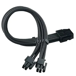 Silverstone Prolunga 1x 8 pin (4+4) EPS , 300mm - Sleeved Nero Silverstone Prolunga 1x 8 pin (4+4) EPS , 300mm - Sleeved Nero