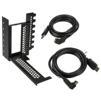 CableMod Supporto Verticale GPU con Riser Cable PCIe x16, 2x DisplayPort - Nero