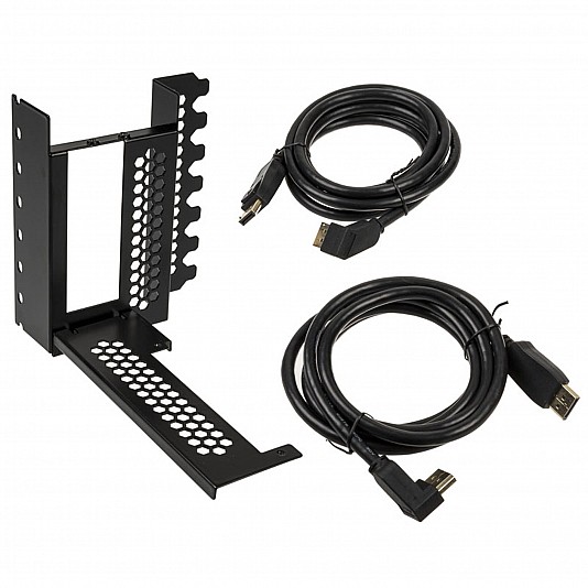 CableMod Supporto Verticale GPU con Riser Cable PCIe x16, 2x DisplayPort - Nero CableMod Supporto Verticale GPU con Riser Cable PCIe x16, 2x DisplayPort - Nero