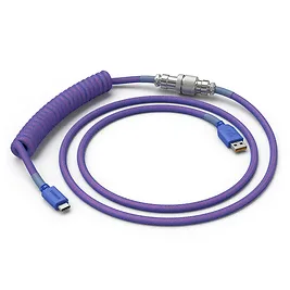 Glorious PC Gaming Race Coiled Cable Nebula, USB-C / USB-A - 1,37m, Viola Glorious PC Gaming Race Coiled Cable Nebula, USB-C / USB-A - 1,37m, Viola