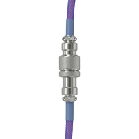 Glorious PC Gaming Race Coiled Cable Nebula, USB-C / USB-A - 1,37m, Viola