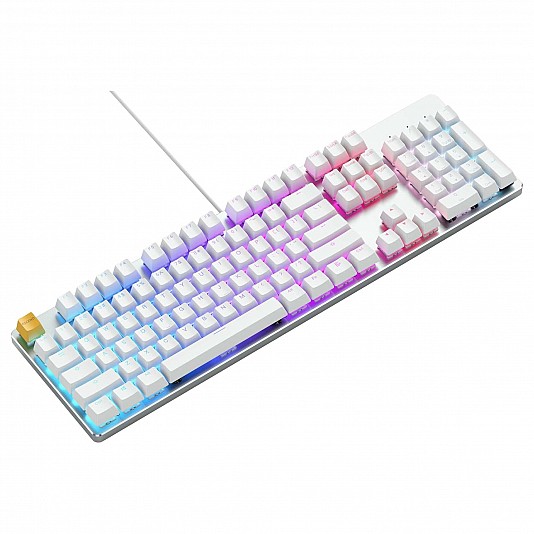 Glorious PC Gaming Race Tastiera GMMK Full Size White Ice Edition - Gateron Brown, Layout Glorious PC Gaming Race Tastiera GMMK Full Size White Ice Edition - Gateron Brown, Layout