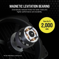 Corsair iCUE ML120 RGB ELITE Premium PWM Magnetic Levitation Fan, Bianca - 120mm