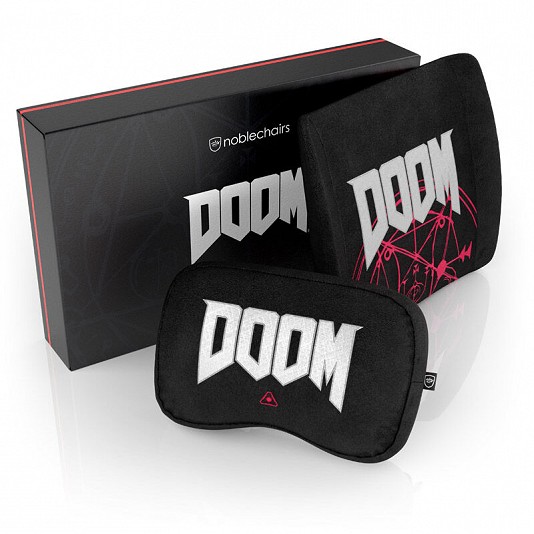 noblechairs Set di cuscini Memory Foam - DOOM Edition noblechairs Set di cuscini Memory Foam - DOOM Edition