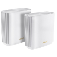 Asus ZenWiFi AX XT8 (W-2-PK) Tri-band Mesh WiFi 6 System (2 pezzi) - Bianco