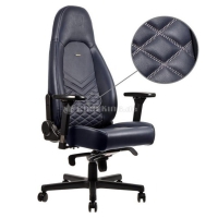 noblechairs ICON Real Leather Gaming Chair - Blu notte/grafite