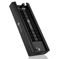 Icy Box IB-180MC-C31 Box Esterno USB 3.2 Type-C per SSD M.2 - Nero