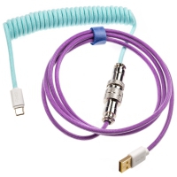 Ducky Premicord Spiral Cable, 1.8m - Frozen Llama