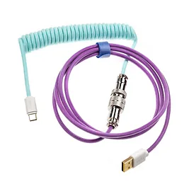 Ducky Premicord Spiral Cable, 1.8m - Frozen Llama Ducky Premicord Spiral Cable, 1.8m - Frozen Llama