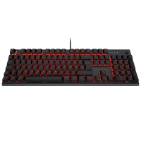 Corsair K60 PRO Mechanical Gaming Keyboard Red LED - CHERRY VIOLA - Black - Layout ITA
