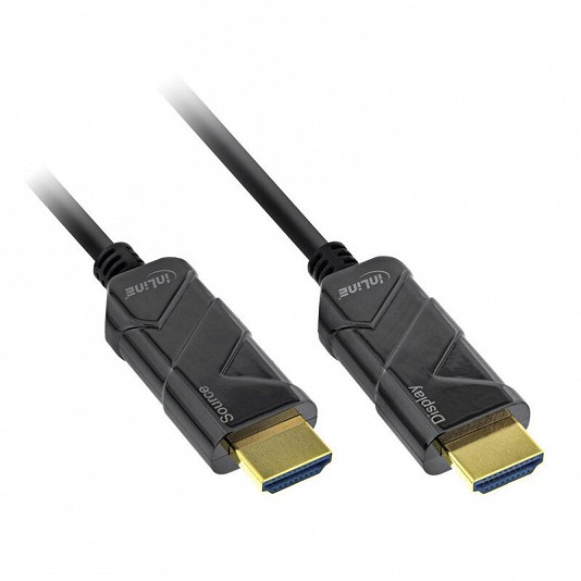 InLine Cavo HDMI 8K4K AOC, nero - 15m InLine Cavo HDMI 8K4K AOC, nero - 15m