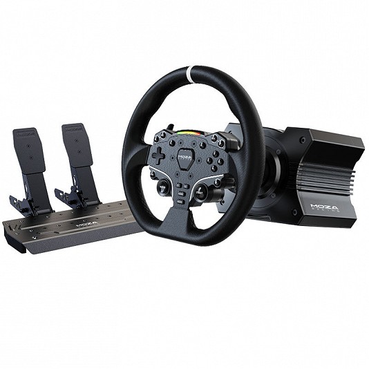 MOZA R5 Racing Set (Wheelbase R5 Direct Drive, Volante ES, Pedali SR-P Lite) MOZA R5 Racing Set (Wheelbase R5 Direct Drive, Volante ES, Pedali SR-P Lite)