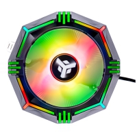 iTek ICY-4LPR CPU Cooler, RGB Rainbow, Low Profile - Nero