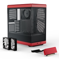HYTE Y40 Case Mid-Tower, Tempered Glass - Rosso