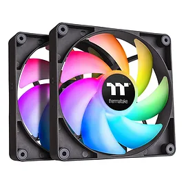 Thermaltake CT140 ARGB Sync PC Cooling Fan, 140mm, Nero - Kit 2 Pezzi Thermaltake CT140 ARGB Sync PC Cooling Fan, 140mm, Nero - Kit 2 Pezzi