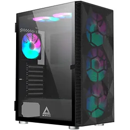 Montech X3 Mesh Mid-Tower, RGB, Vetro Temperato - Nero Montech X3 Mesh Mid-Tower, RGB, Vetro Temperato - Nero