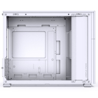 Jonsbo D31 Screen mATX, vetro temperato - Bianco