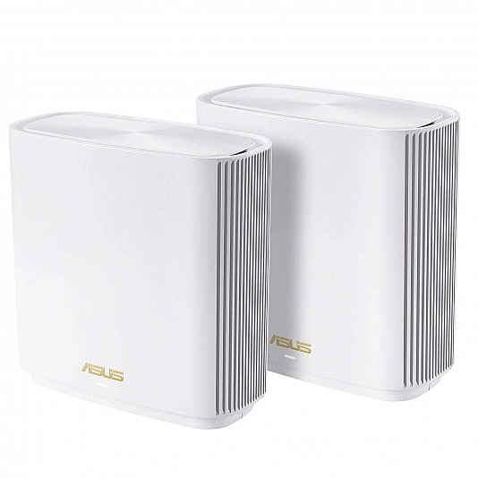 Asus ZenWiFi AX XT8 V2, Tri-band, WiFi 6 (2 pezzi) - Bianco Asus ZenWiFi AX XT8 V2, Tri-band, WiFi 6 (2 pezzi) - Bianco