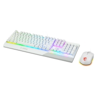 MSI Vigor GK30 Combo GM11 Gaming Keyboard RGB, Bianco - ITA