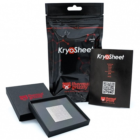 Thermal Grizzly KryoSheet Pad Termico - 29 × 25 × 0,2 mm Thermal Grizzly KryoSheet Pad Termico - 29 × 25 × 0,2 mm