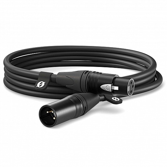 RODE XLR-Cable Cavo XLR per microfono, 3 metri - Nero RODE XLR-Cable Cavo XLR per microfono, 3 metri - Nero