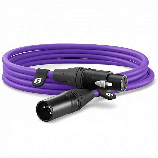 RODE XLR-Cable Cavo XLR per microfono, 3 metri - Viola RODE XLR-Cable Cavo XLR per microfono, 3 metri - Viola