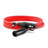 RODE XLR-Cable Cavo XLR per microfono, 3 metri - Rosso