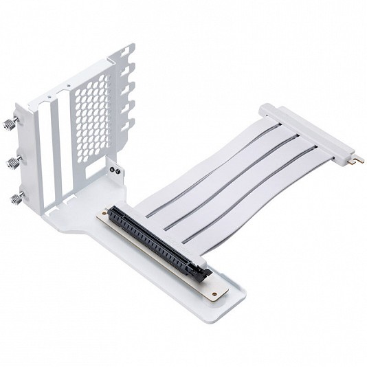 Phanteks Staffa verticale GPU II + cavo piatto Riser PCI-E 4.0 x16 22 cm - Bianco Phanteks Staffa verticale GPU II + cavo piatto Riser PCI-E 4.0 x16 22 cm - Bianco