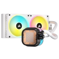 Corsair iCUE LINK H100i RGB AIO - Liquid CPU Cooler - 240 mm, Bianco