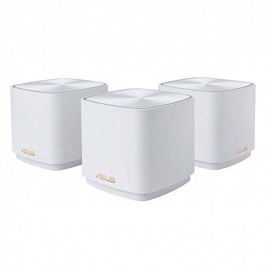 Asus ZenWiFi XD4 Plus (W-3-PK) Mesh WiFi 6 AX1800 System (3 pezzi) - Bianco Asus ZenWiFi XD4 Plus (W-3-PK) Mesh WiFi 6 AX1800 System (3 pezzi) - Bianco
