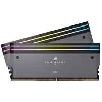 Corsair Dominator Titanium RGB DDR5 6000MHz C30, Grigio - 64GB (2x32GB) AMD EXPO