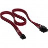 Corsair Premium Sleeved EPS12V CPU cable, Type 5 (Generation 5) - Rosso/Nero