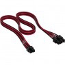 Corsair Premium Sleeved PCIe cable, Type 5 (Generation 5) - Rosso/Nero