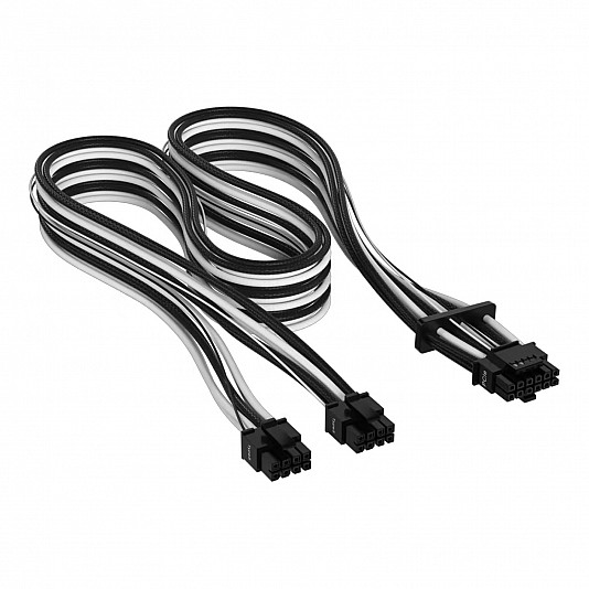 Corsair Cavo PSU PCIe 5.0 12VHPWR 600W Type 5 (Gen. 5) - Bianco/Nero Corsair Cavo PSU PCIe 5.0 12VHPWR 600W Type 5 (Gen. 5) - Bianco/Nero