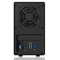 Icy Box IB-RD3620SU3 Case Raid per 2 HDD, Interfaccia USB 3.1 Type-C - Nero