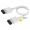 Corsair iCUE LINK Cable, 2x 200mm con Connettori Dritti - Bianco