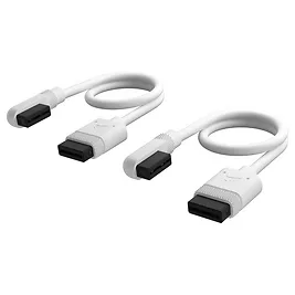 Corsair iCUE LINK Cable, 2x 200mm con Connettore 90° - Bianco Corsair iCUE LINK Cable, 2x 200mm con Connettore 90° - Bianco