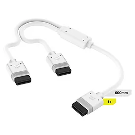 Corsair iCUE LINK Cable, 1x Cavo sdoppiatore a Y - Bianco Corsair iCUE LINK Cable, 1x Cavo sdoppiatore a Y - Bianco