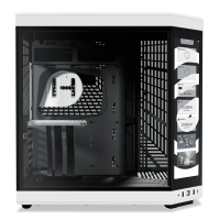HYTE Y70 Touch Dual Chamber Case Mid-Tower, Tempered Glass - Bianco