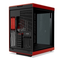 HYTE Y70 Touch Dual Chamber Case Mid-Tower, Tempered Glass - Rosso