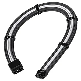 Prolunga GPU PCIe 5.0 da 16Pin (12+4) 12VHPWR a 16Pin - Nero/Bianco Prolunga GPU PCIe 5.0 da 16Pin (12+4) 12VHPWR a 16Pin - Nero/Bianco
