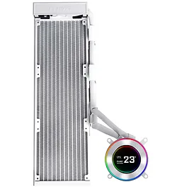 Lian Li HydroShift II LCD-C 360N Fanless AIO Water Cooler, ARGB - Bianco Lian Li HydroShift II LCD-C 360N Fanless AIO Water Cooler, ARGB - Bianco