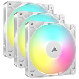 Corsair RS120-R ARGB Series, Ventola PWM - 120mm, Bianco (3pz) Corsair RS120-R ARGB Series, Ventola PWM - 120mm, Bianco (3pz)