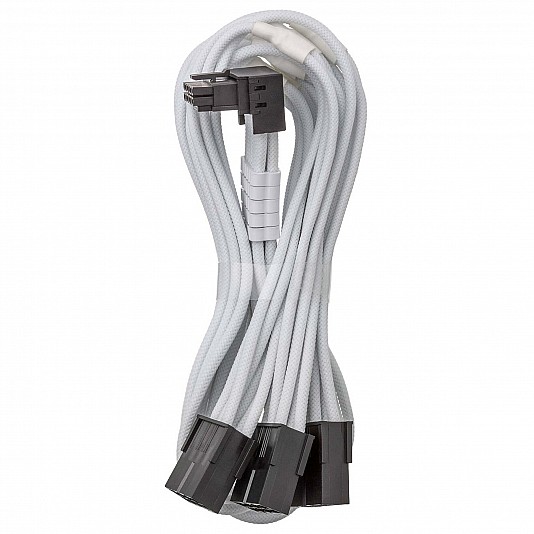 CableMod Pro ModMesh Prolunga 90° 12V-2x6 a 3 PCI-E, StealthSense, Tipo A - Bianco CableMod Pro ModMesh Prolunga 90° 12V-2x6 a 3 PCI-E, StealthSense, Tipo A - Bianco