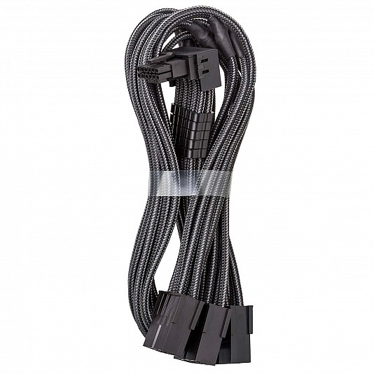 CableMod Pro ModMesh Prolunga 90° 12V-2x6 a 3 PCI-E, StealthSense, Tipo A - Carbon CableMod Pro ModMesh Prolunga 90° 12V-2x6 a 3 PCI-E, StealthSense, Tipo A - Carbon