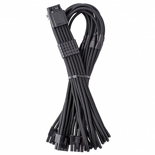 CableMod C-Series Pro ModMesh Cavo 12V-2x6 a 3x8 Pin, Corsair Type 3 e 4 - Nero CableMod C-Series Pro ModMesh Cavo 12V-2x6 a 3x8 Pin, Corsair Type 3 e 4 - Nero