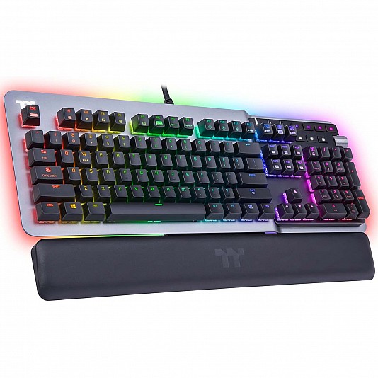 Thermaltake ARGENT K5 RGB Gaming Keyboard, Cherry MX Silver - Titanium Thermaltake ARGENT K5 RGB Gaming Keyboard, Cherry MX Silver - Titanium