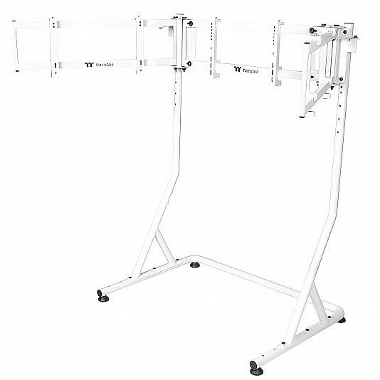 Thermaltake Triplo Supporto Da Corsa PRO per Monitor - Bianco Thermaltake Triplo Supporto Da Corsa PRO per Monitor - Bianco