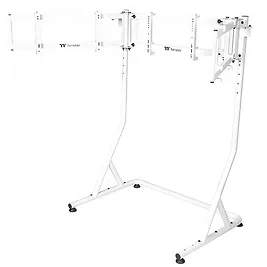 Thermaltake Triplo Supporto Da Corsa PRO per Monitor - Bianco Thermaltake Triplo Supporto Da Corsa PRO per Monitor - Bianco